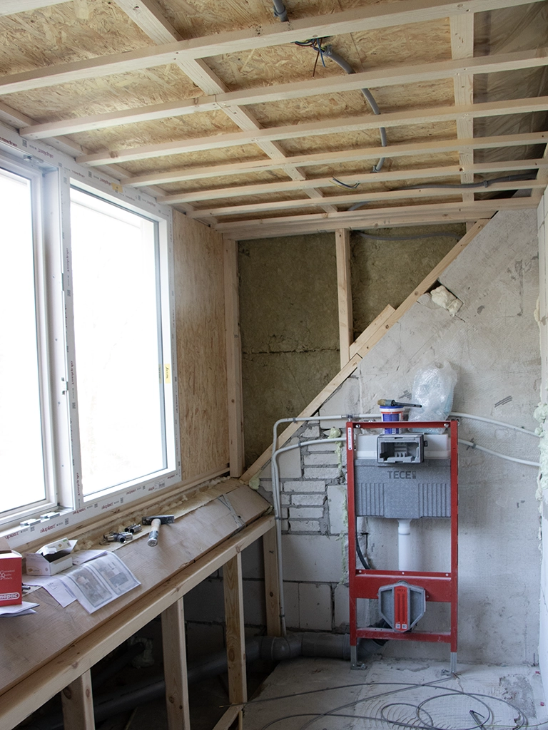 Badkamer dakkapel en toilet