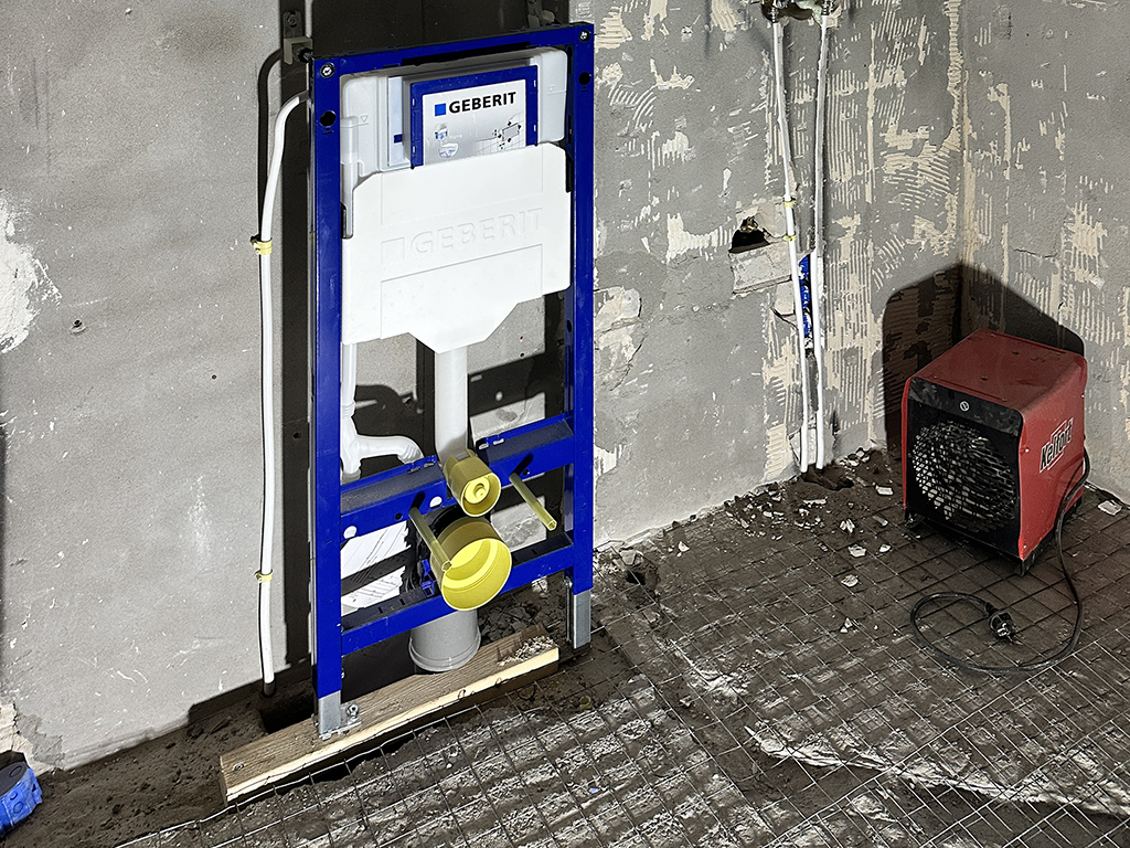 toilet voorbereidingen